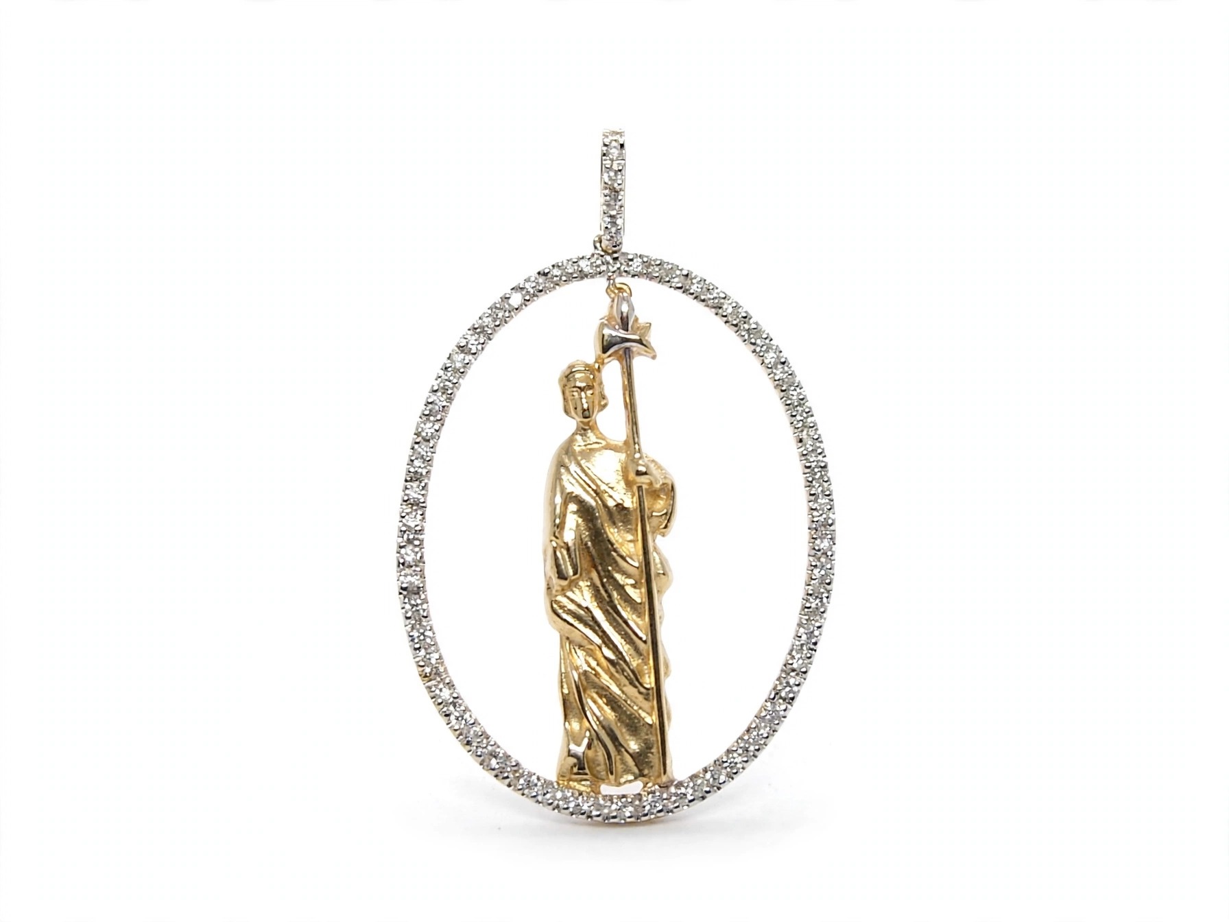 Pingente em Ouro 18k com Diamante