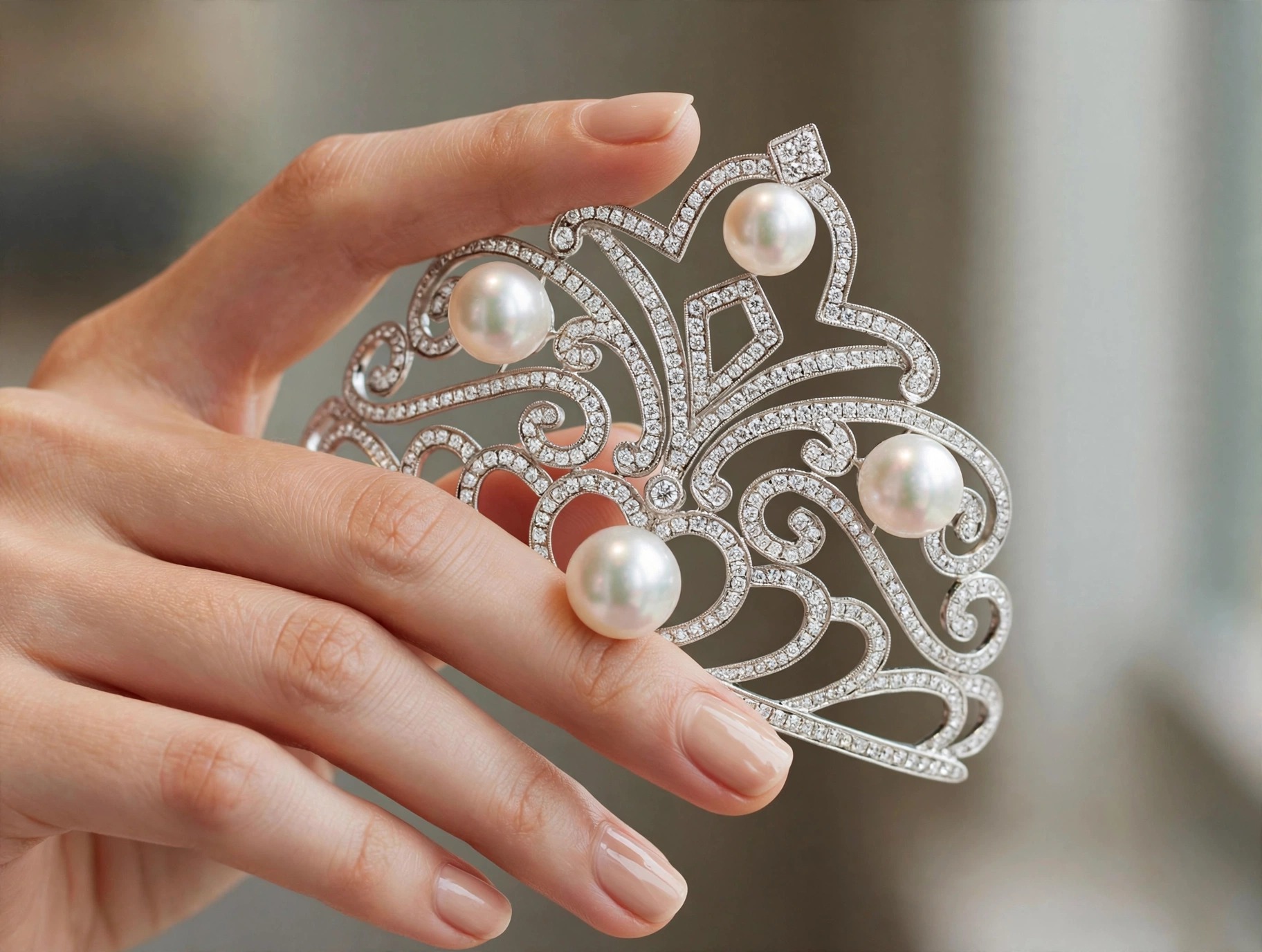 Pingentes em Ouro Branco 18k com Diamante — vista 2