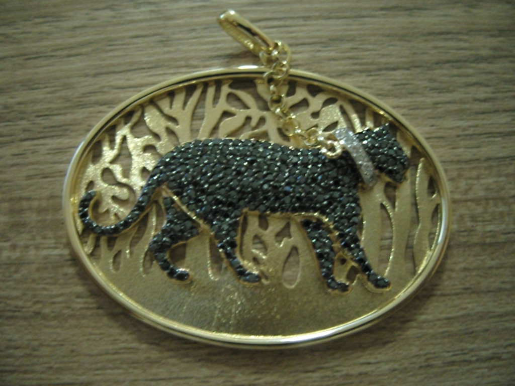 Pingente Pantera em Ouro 18k — vista 3