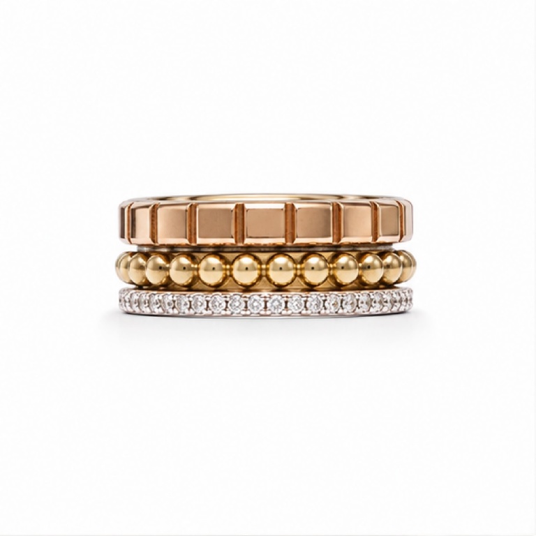 Aliança Trinity em Ouro 18k com Diamante