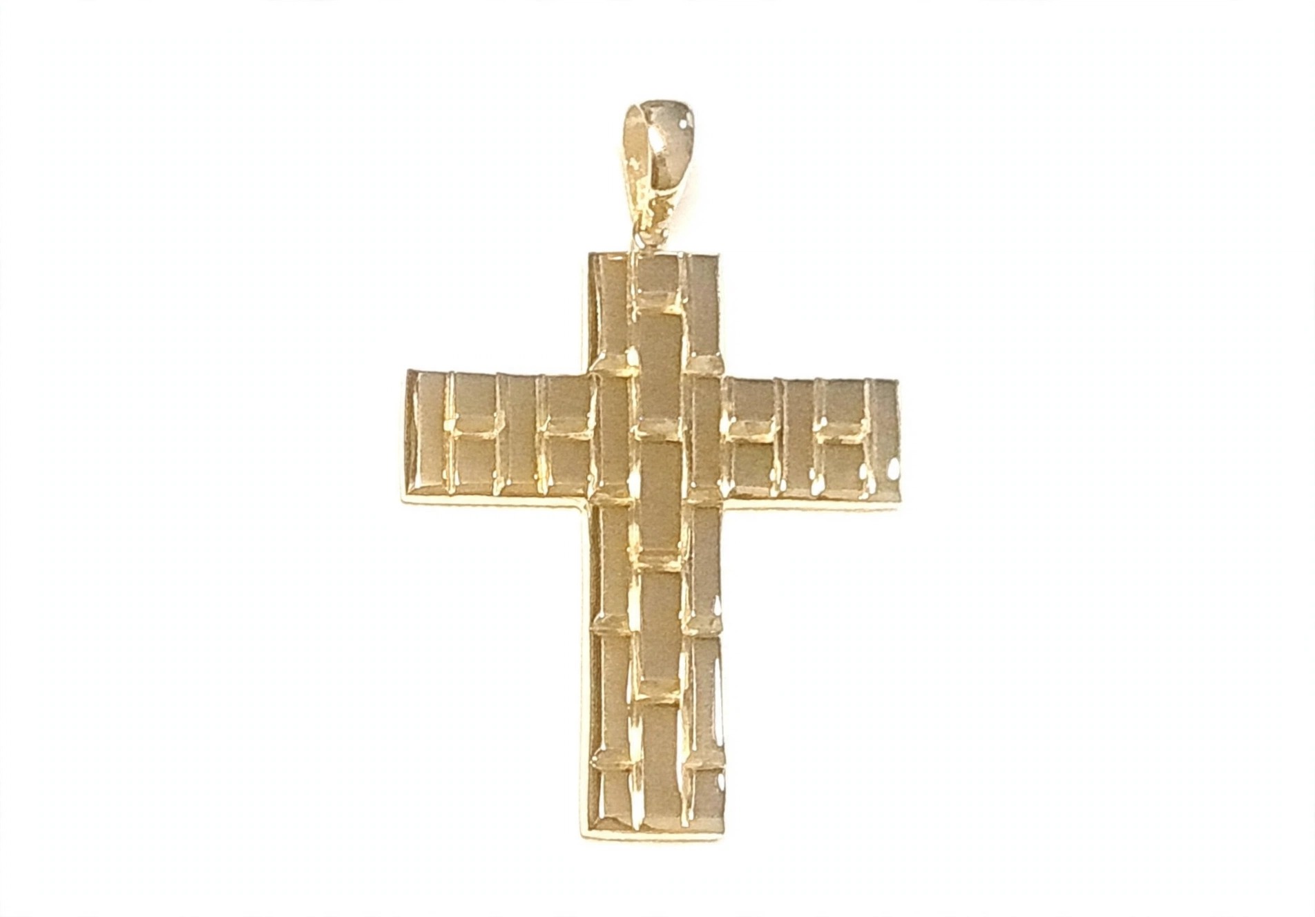Pingente Cruz em Ouro Amarelo 18k