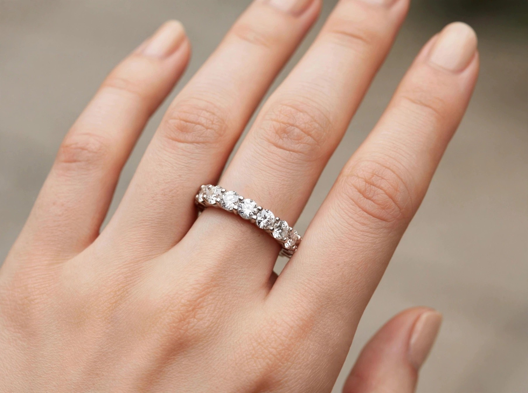 Aliança em Ouro 18k com Diamante — vista 2