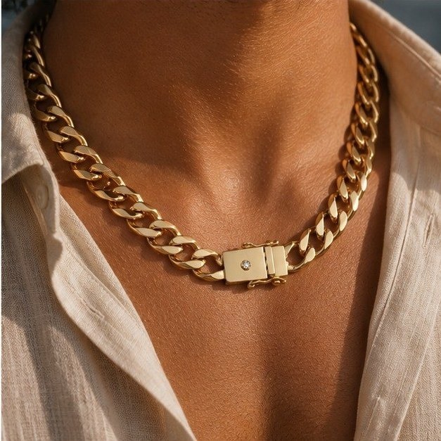 Corrente em Ouro Amarelo 18k com Diamante — vista 4