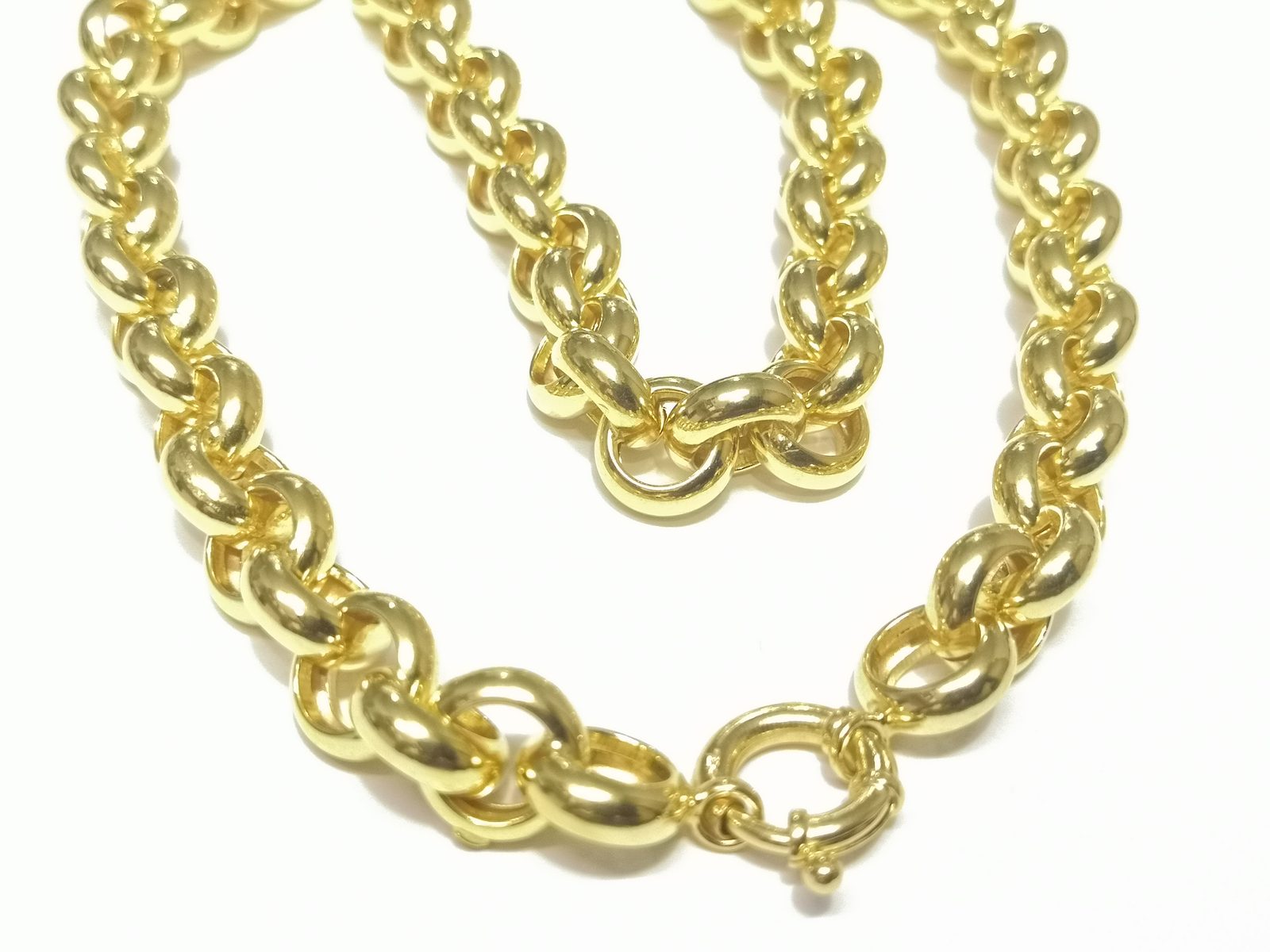 Corrente Elo Português em Ouro Amarelo 18k — vista 3