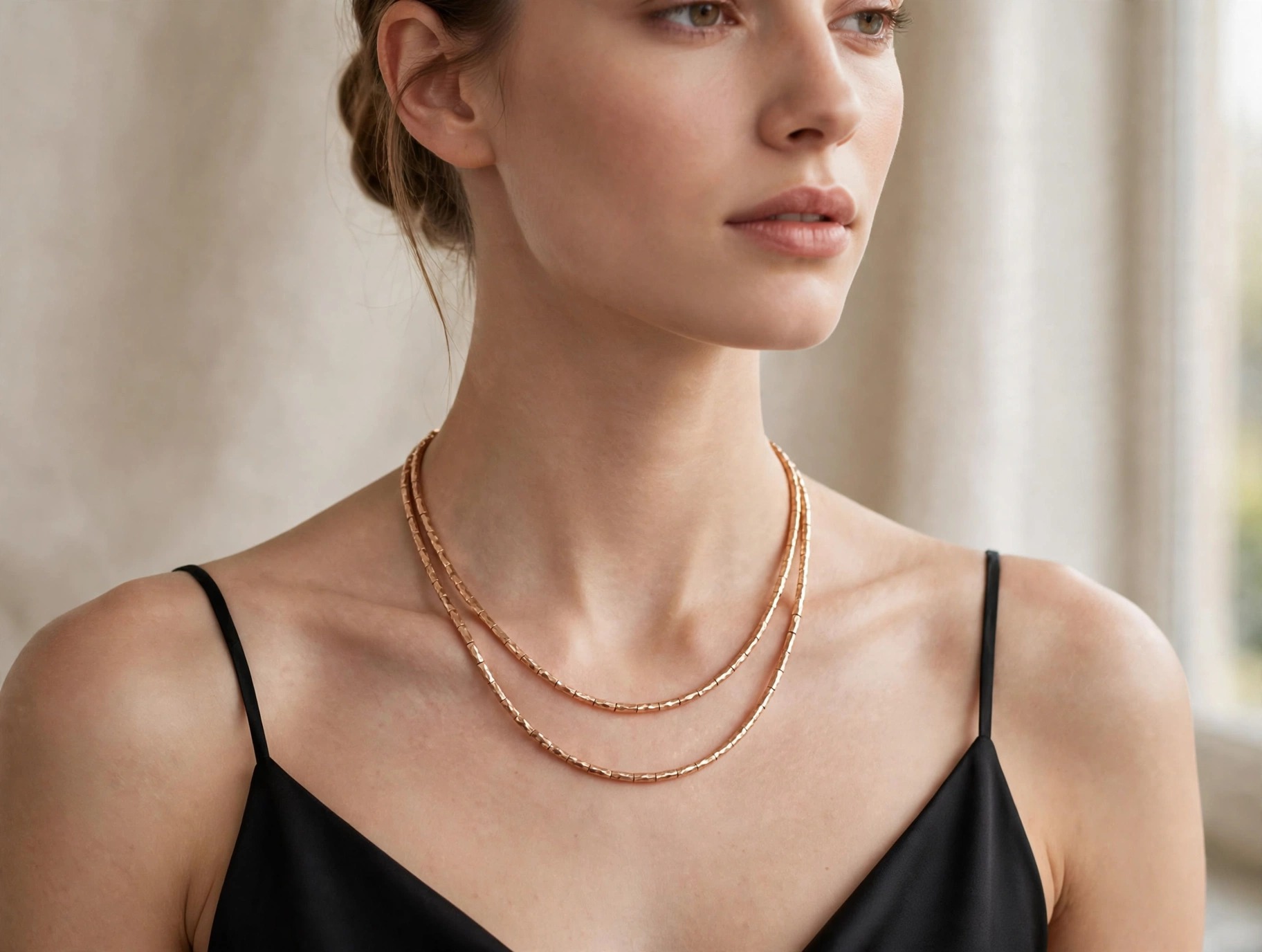 Corrente em Ouro Rosé 18k — vista 2