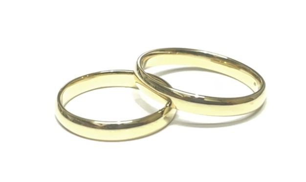 Aliança em Ouro Amarelo 18k