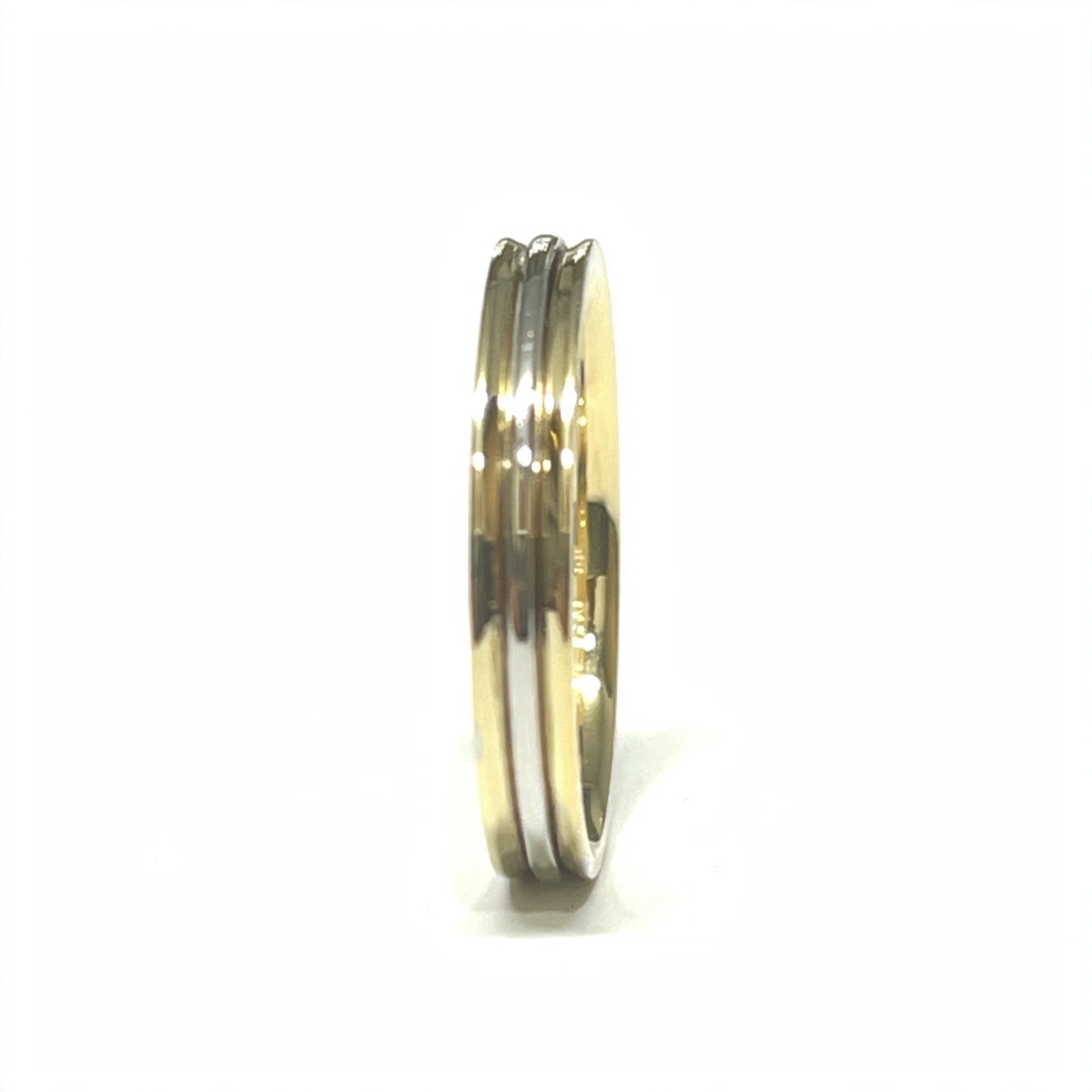 Aliança em Ouro Branco 18k