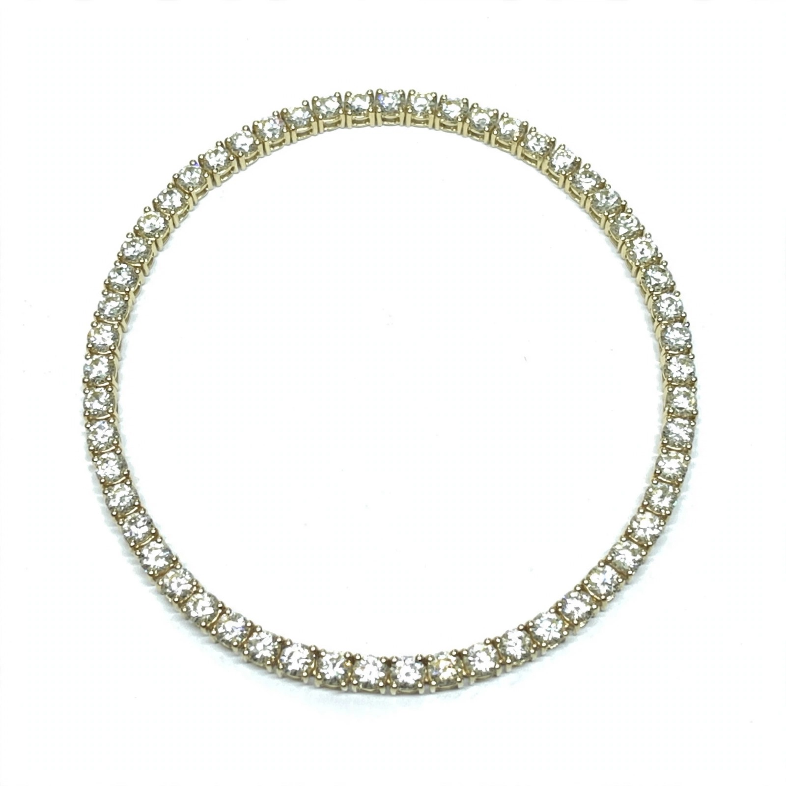 Colar Riviera em Ouro Amarelo 18k com Diamante