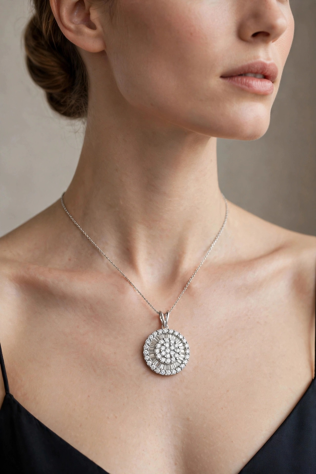 Pingente em Ouro Branco 18k — vista 2