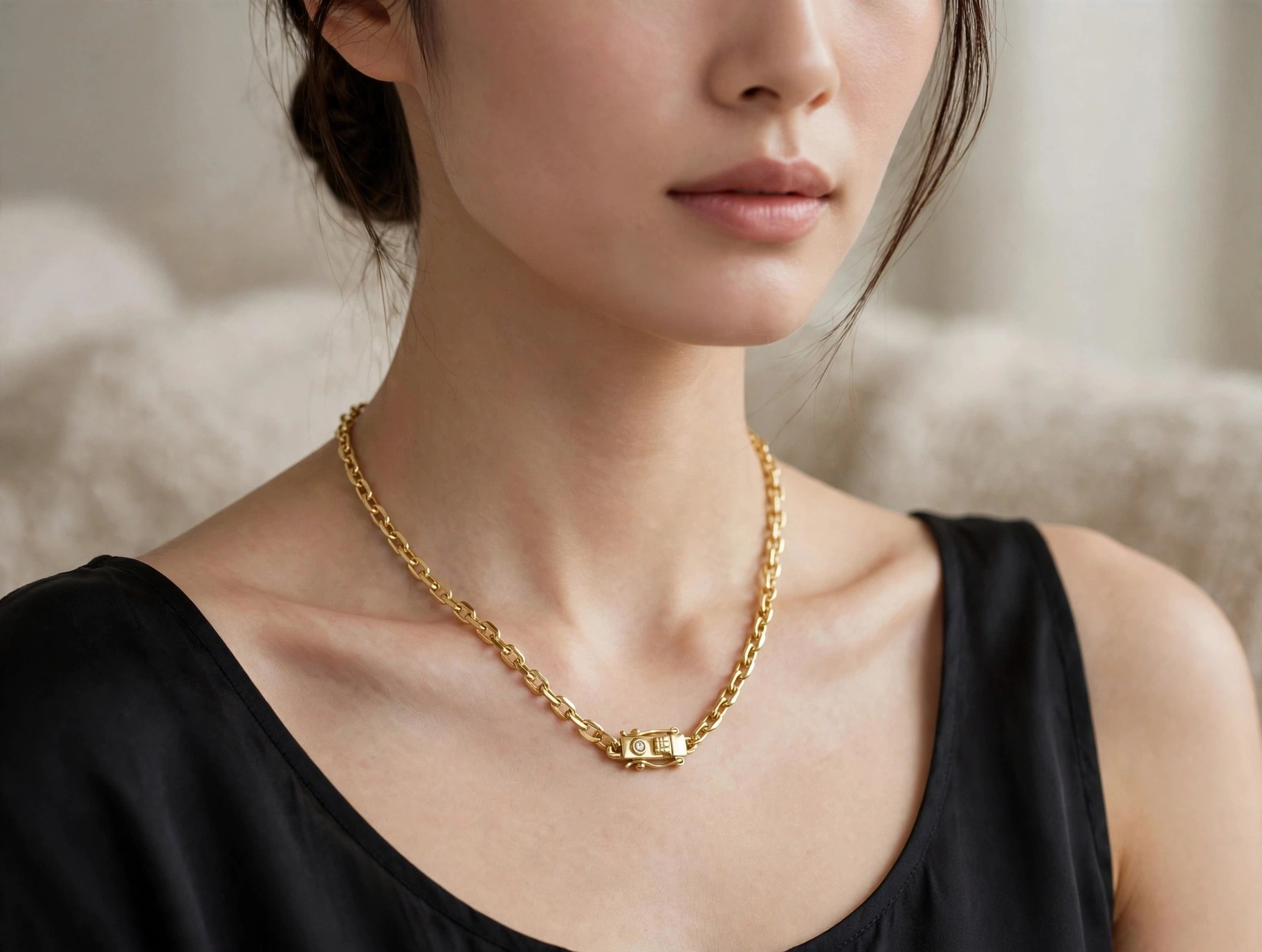 Corrente em Ouro Amarelo 18k com Diamante — vista 2