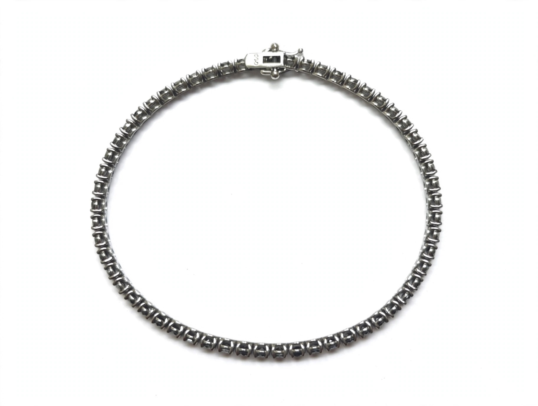 Pulseira Riviera em Ouro Branco 18k com Diamante