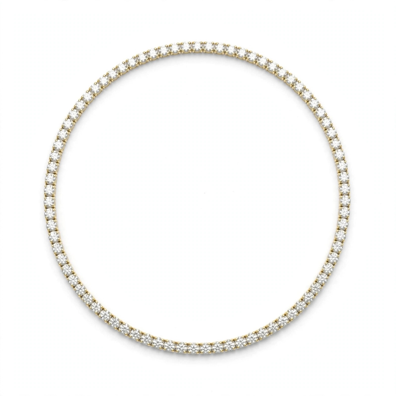 Colar Riviera em Ouro Amarelo 18k com Diamante
