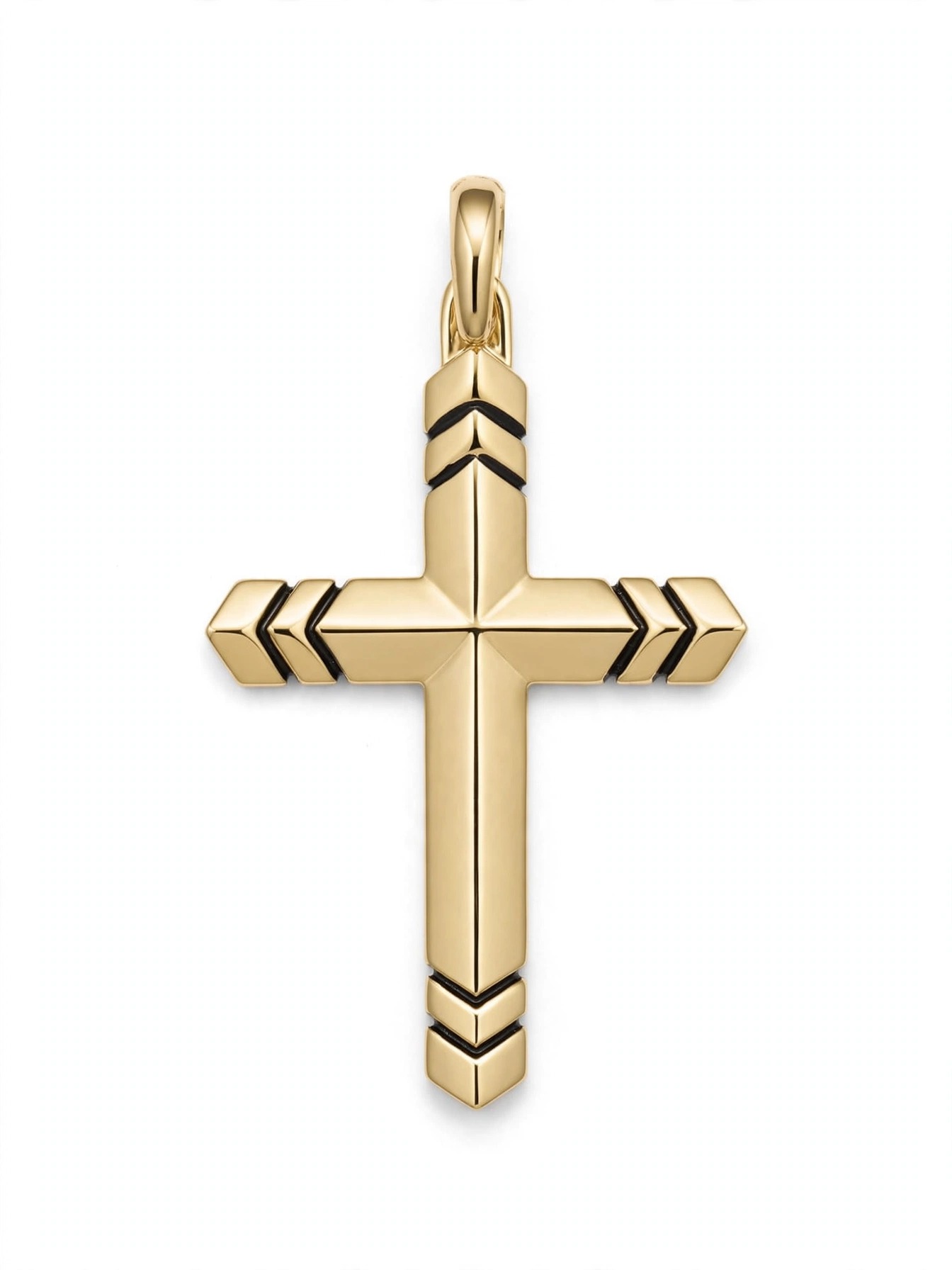 Pingente Cruz em Ouro Amarelo 18k