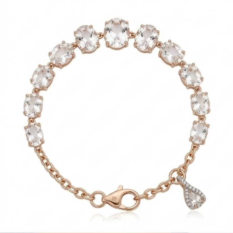 Anel em Ouro Branco 18k com Diamante e Esmeralda