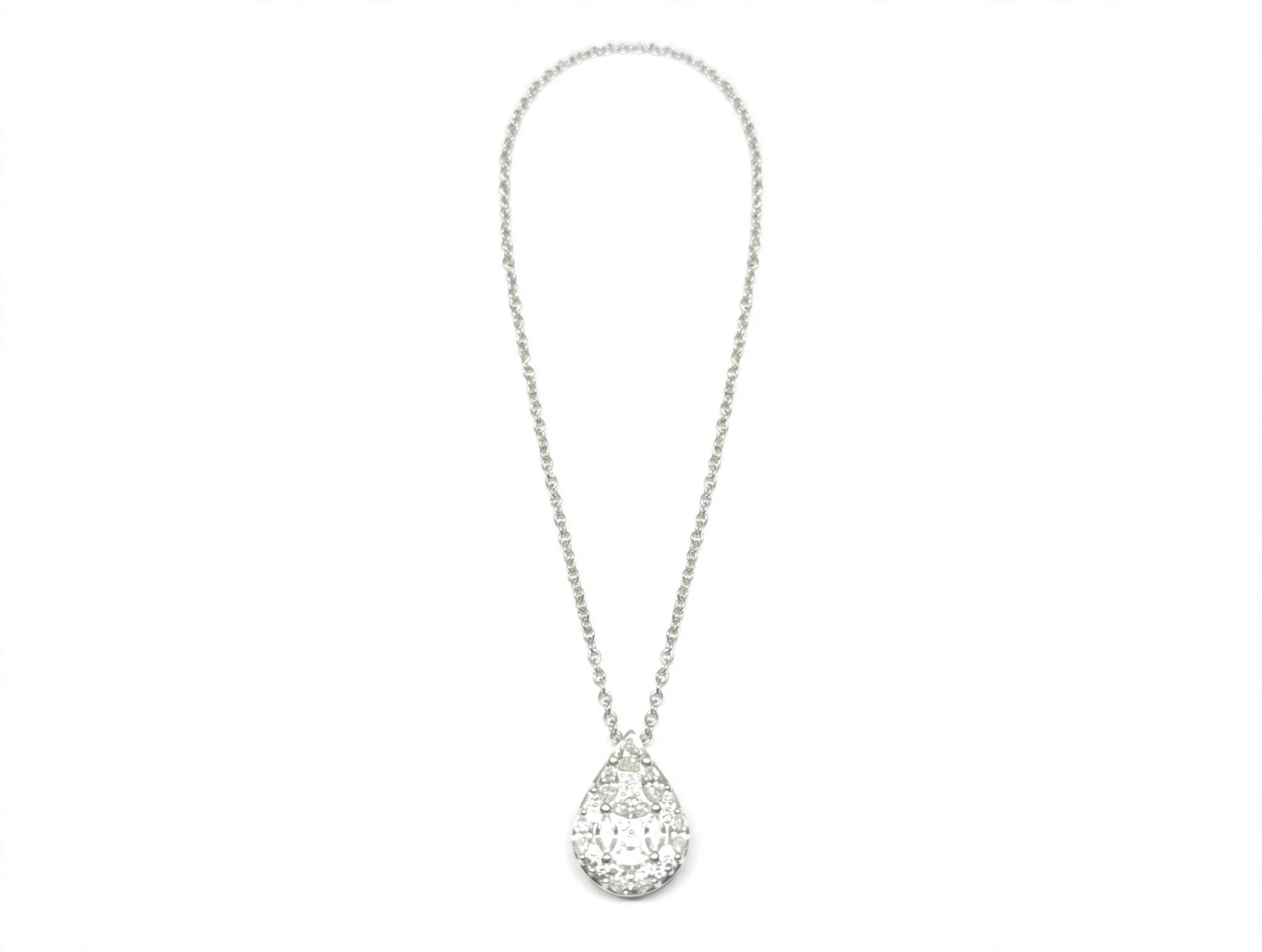 Colar em Ouro Branco 18k