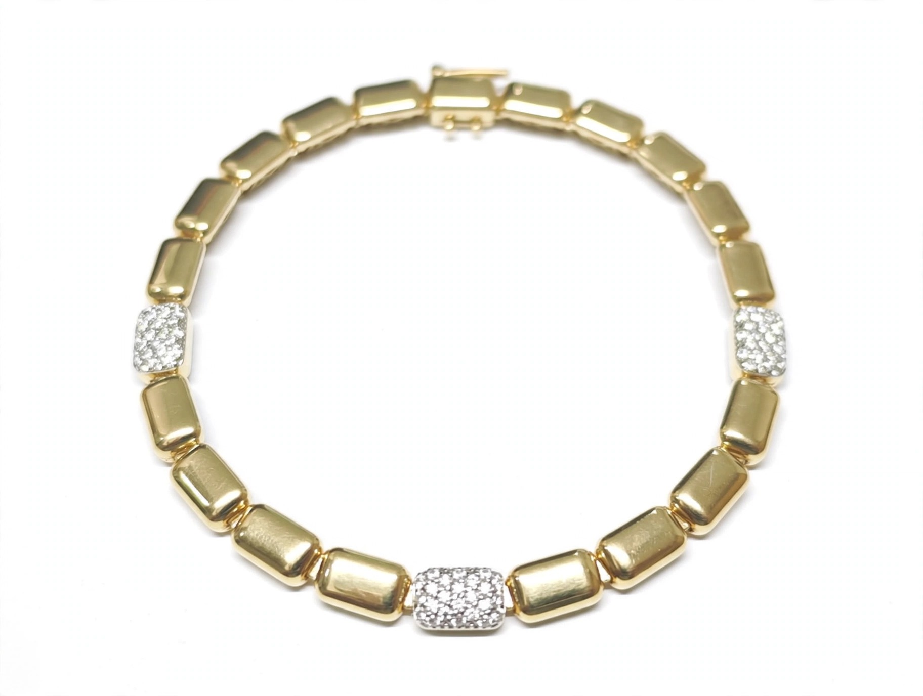 Pulseira em Ouro Amarelo 18k com Diamante