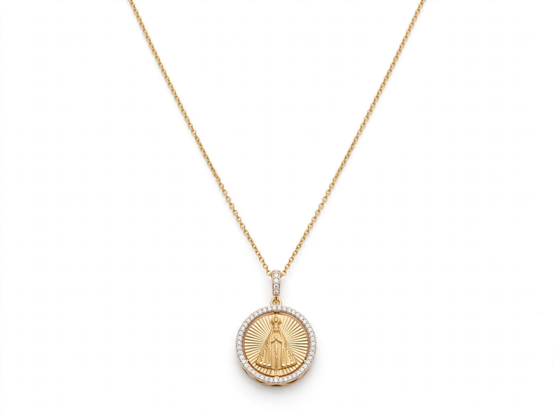 Pingente em Ouro Amarelo 18k com Diamante