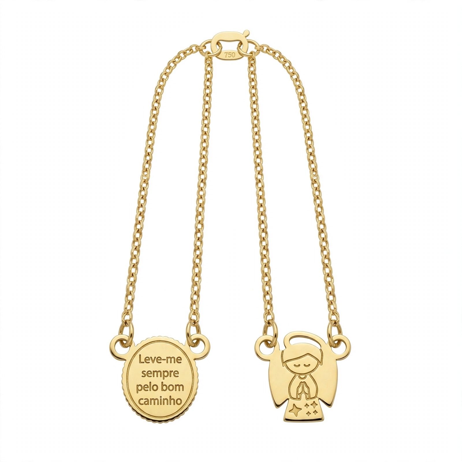 Escapulário em Ouro Amarelo 18k 10