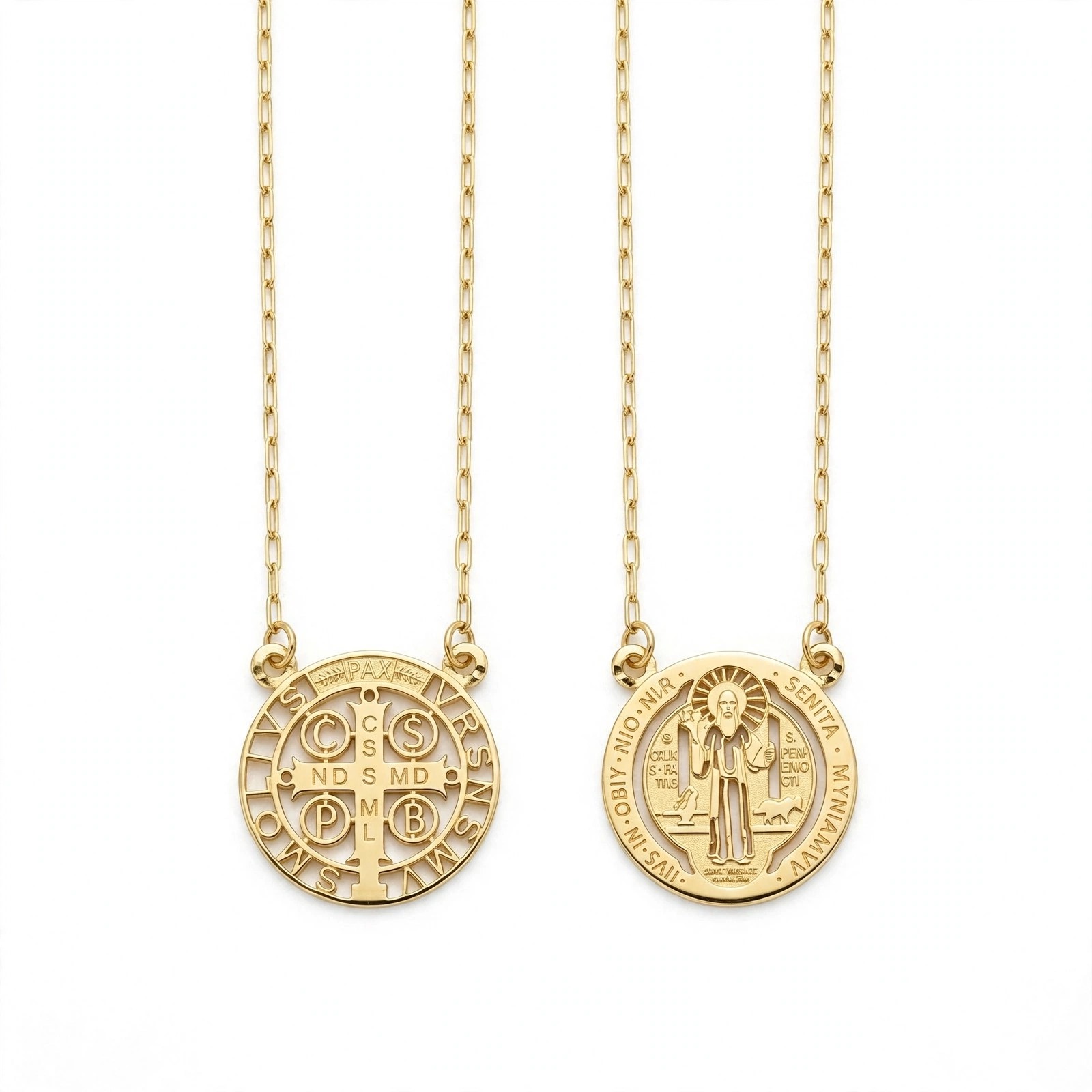 Escapulário em Ouro Amarelo 18k 9