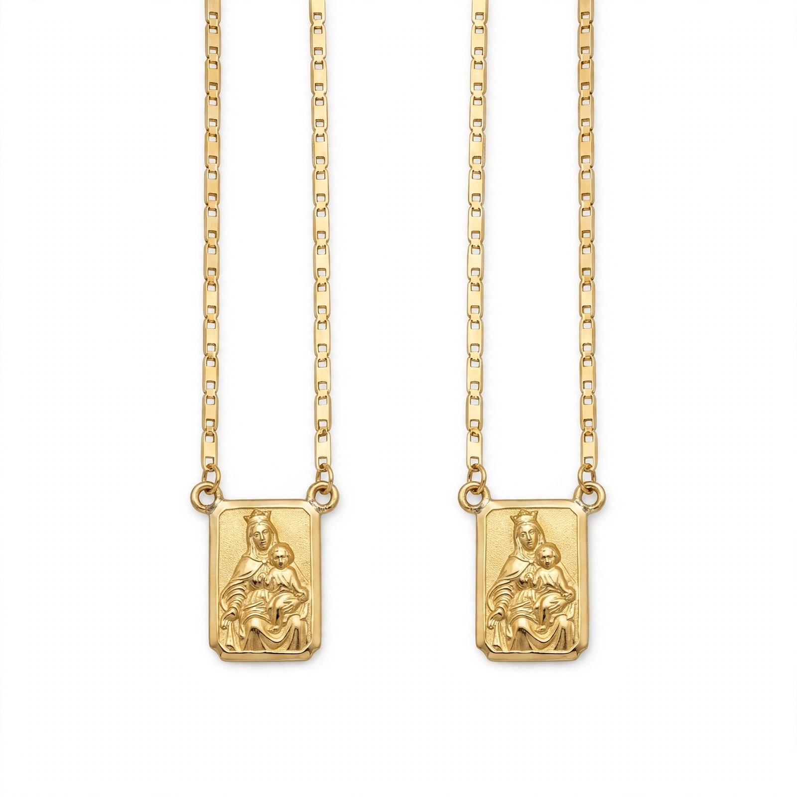 Escapulário em Ouro Amarelo 18k