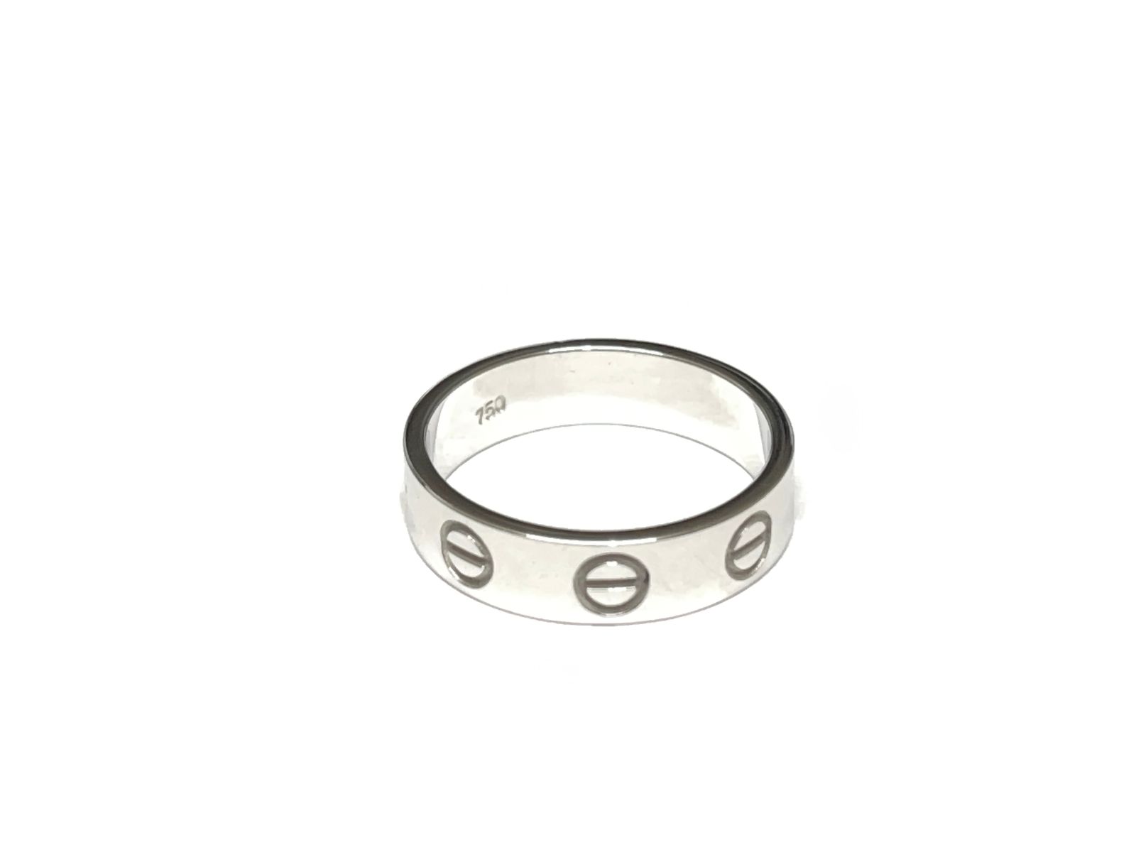 Aliança em Ouro Branco 18k — vista 3