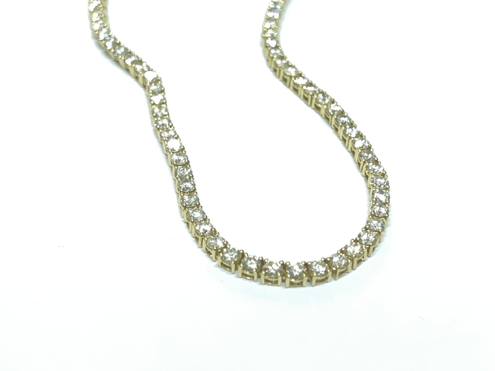 Colar Riviera em Ouro Amarelo 18k com Diamante