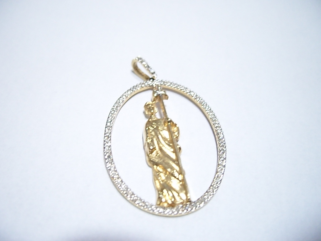 Pingente em Ouro 18k com Diamante — vista 3