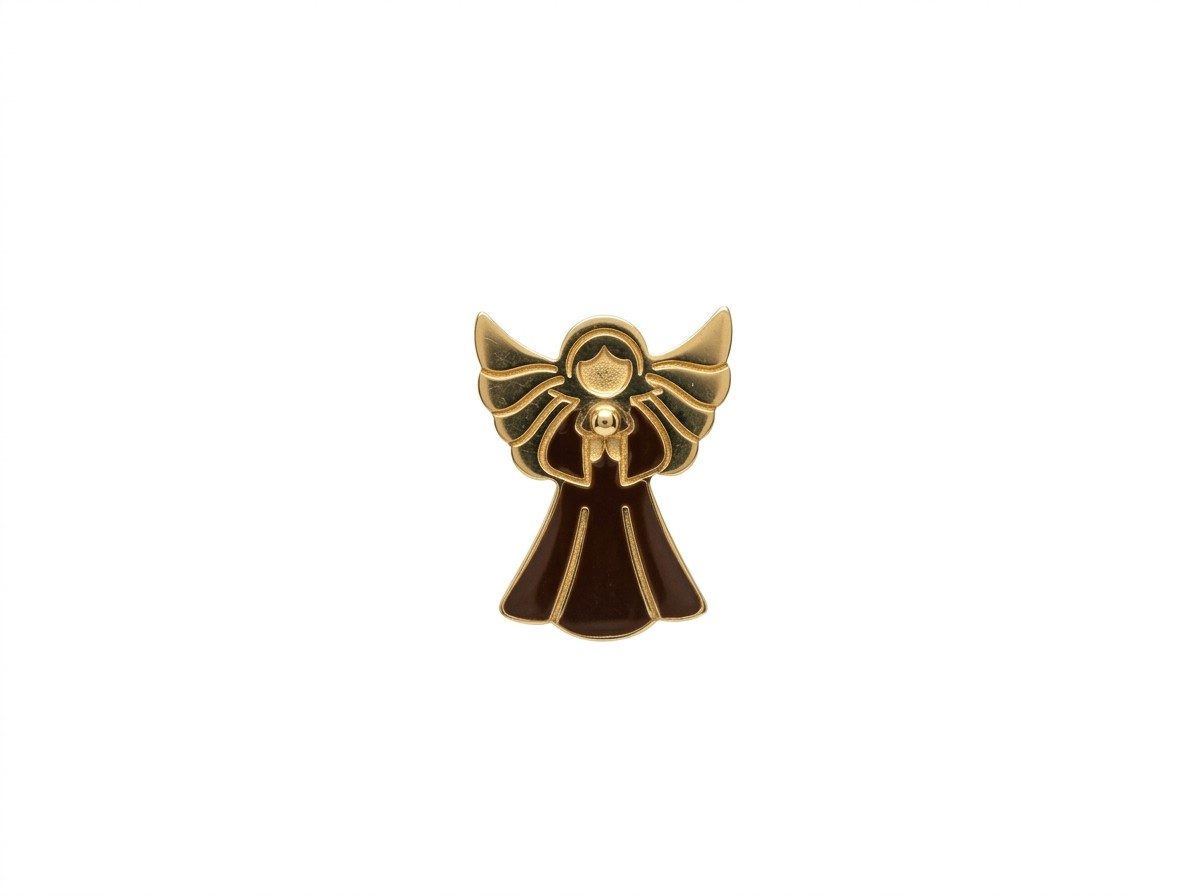 Pingente Anjo da Guarda em Ouro Amarelo 18k