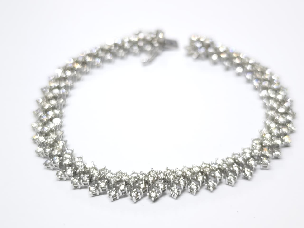 Pulseira em Ouro Branco 18k com Diamante — vista 3