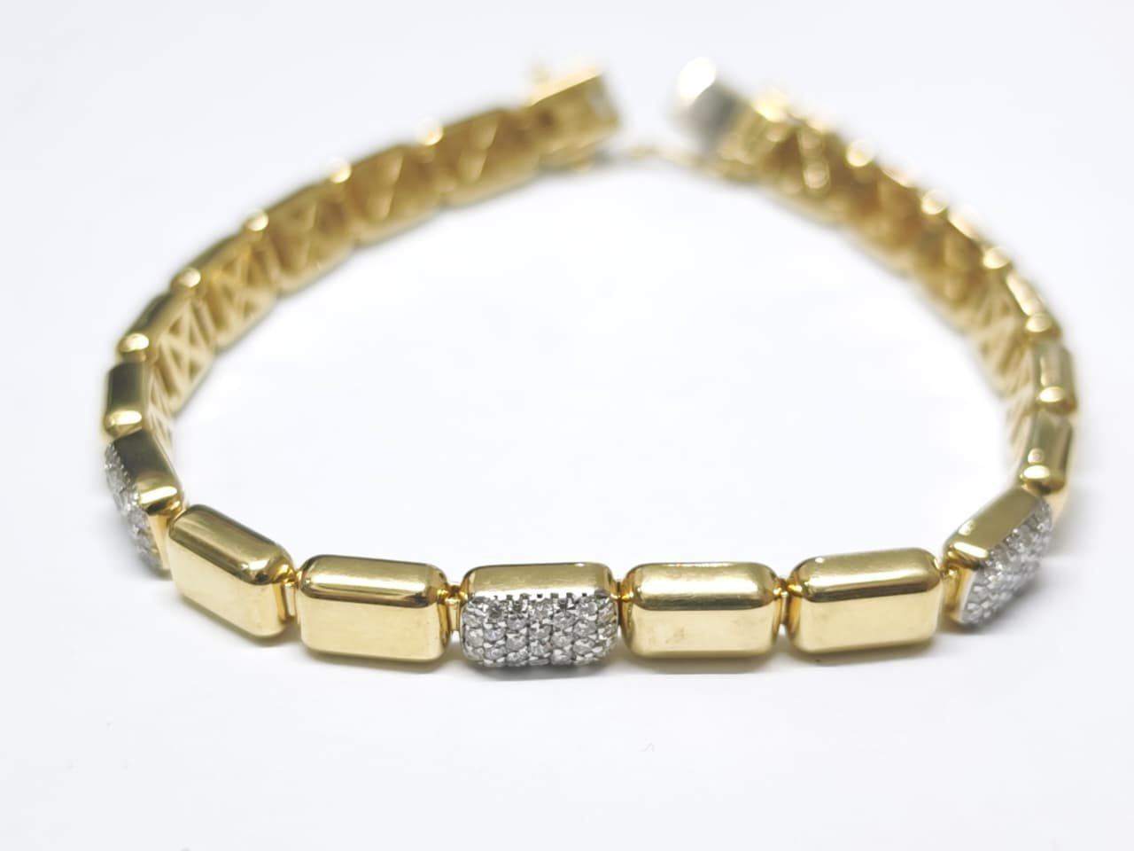 Pulseira em Ouro Amarelo 18k com Diamante — vista 3