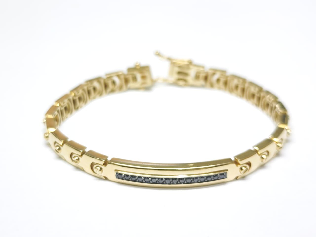 Pulseira em Ouro Amarelo 18k com Diamante — vista 3