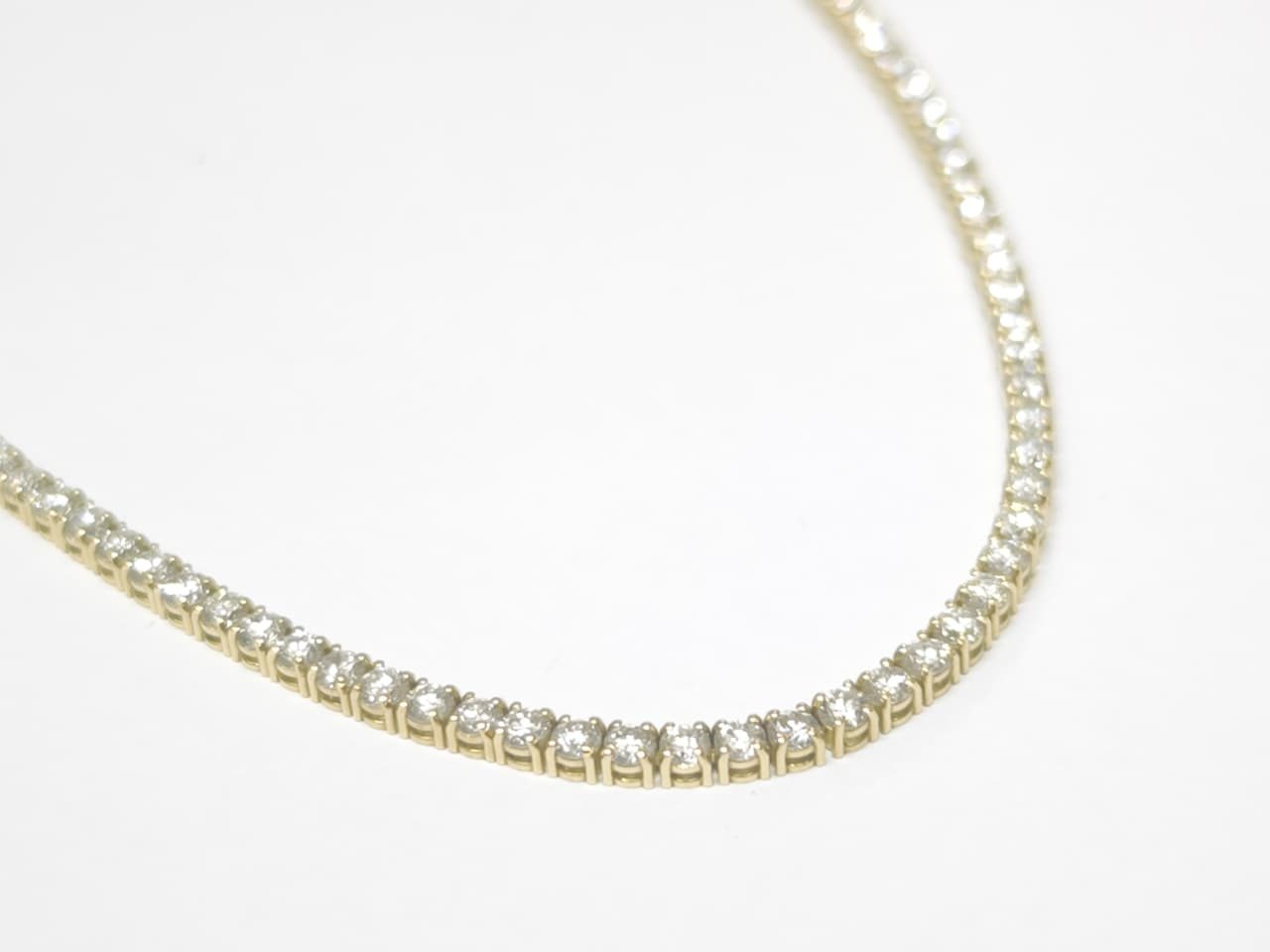 Colar Riviera em Ouro Amarelo 18k com Diamante — vista 3