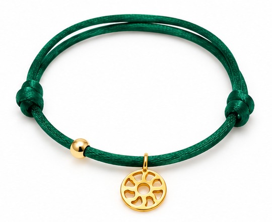Pul Kabala Verde Esperança+proteção+prosperidade Ouro18k R$ 200