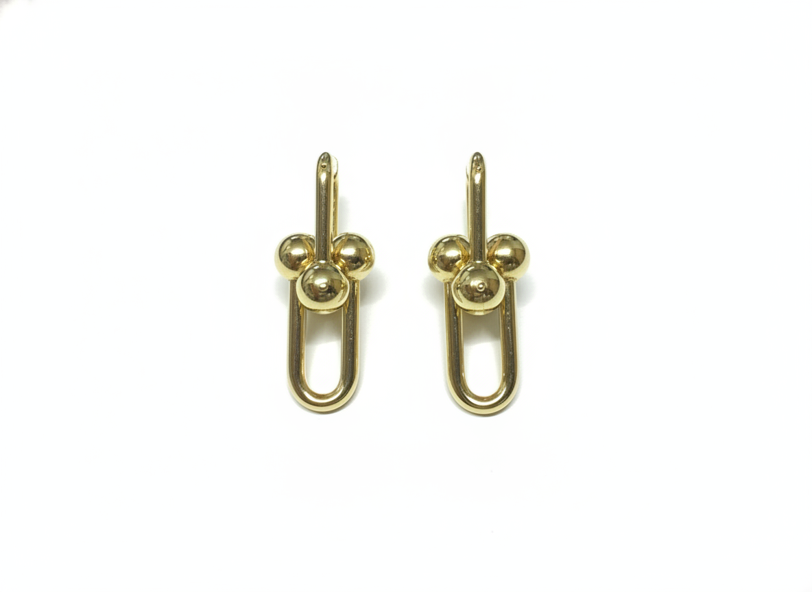 Brinco Argola Hard Wear 3.5 Cm Aprox 14 Gr